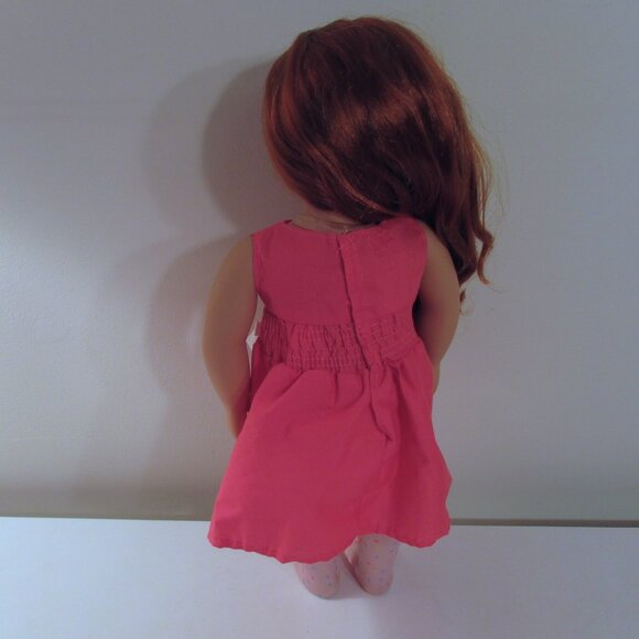 Our Generation Clothing, red riding jacket, pink dress and tights - Picture 7 of 7